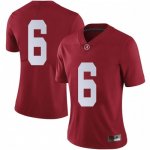 Women's Alabama Crimson Tide #6 Devonta Smith Crimson Limited NCAA College Football Jersey 2403PUEG4